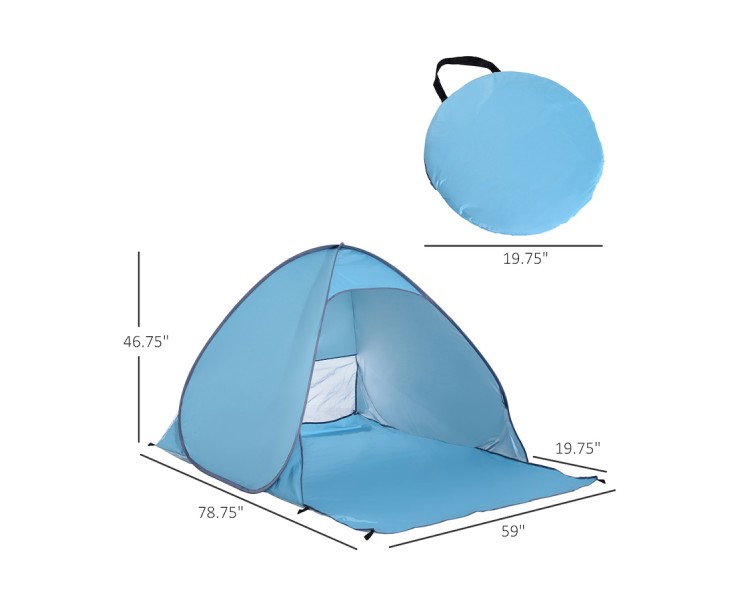 waterproof aluminum pop-up beach tent