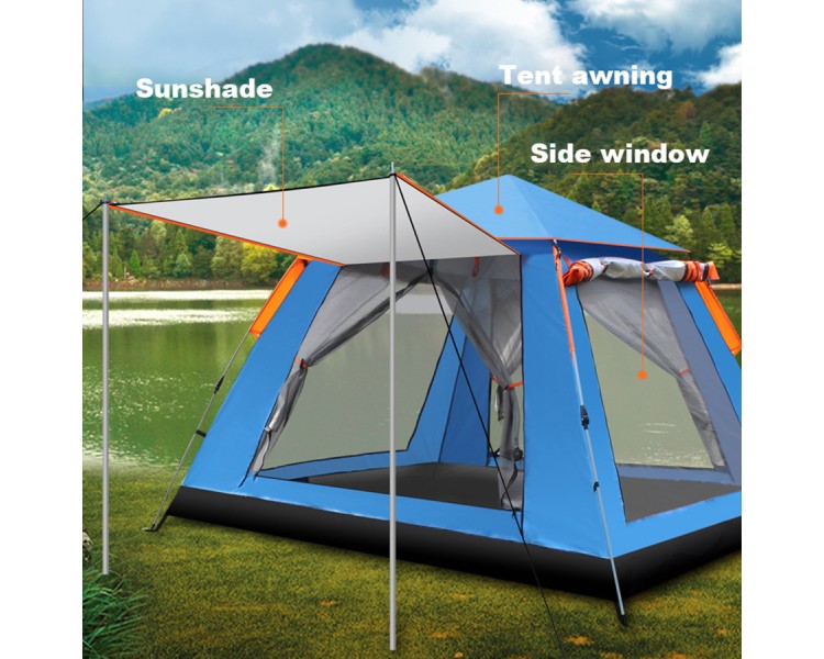 Outdoor portable folding automatic quick opening tent