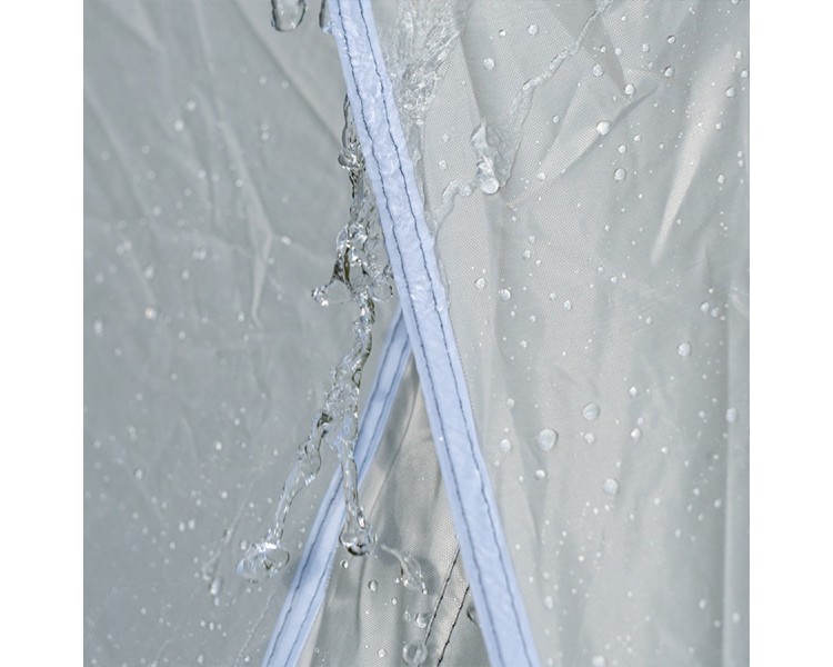 Portable one-button opening/closing summer tent