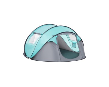 Ventilated and waterproof camping pop-up tent