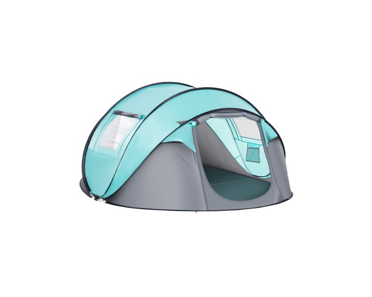 Ventilated and waterproof camping pop-up tent
