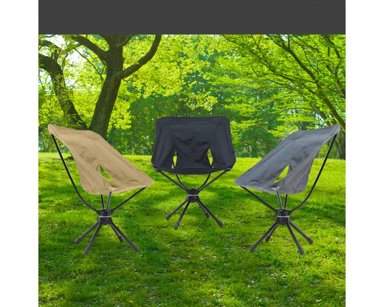 Portable 360 ​​degree swivel chair folding chair