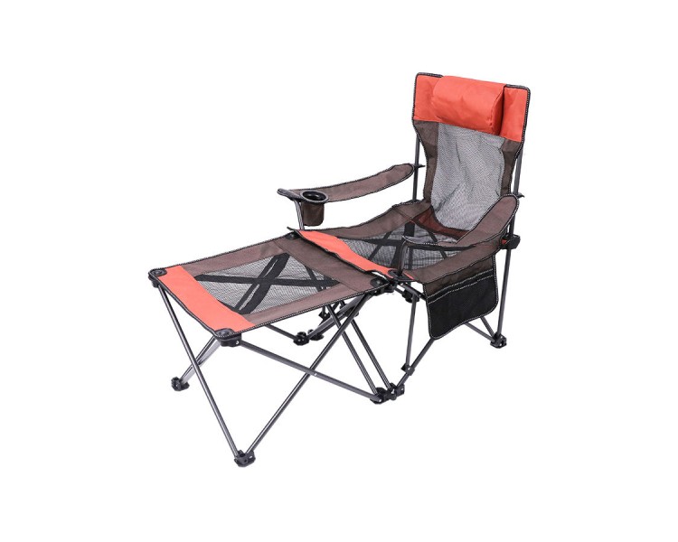 Outdoor portable adjustable folding chair