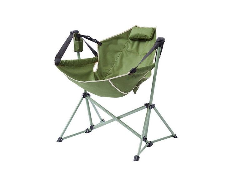 Folding camping rocking chair metal outdoor chair