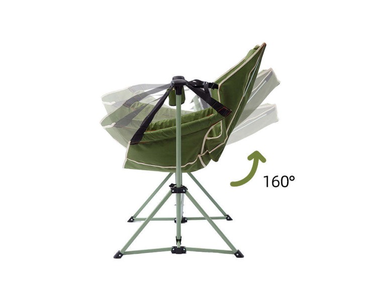 Folding camping rocking chair metal outdoor chair