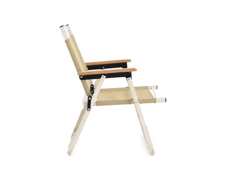 Luxury outdoor lightweight wooden folding chair