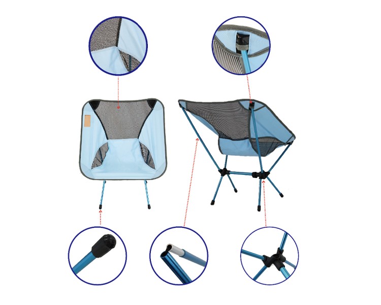Outdoor camping and hiking folding chair
