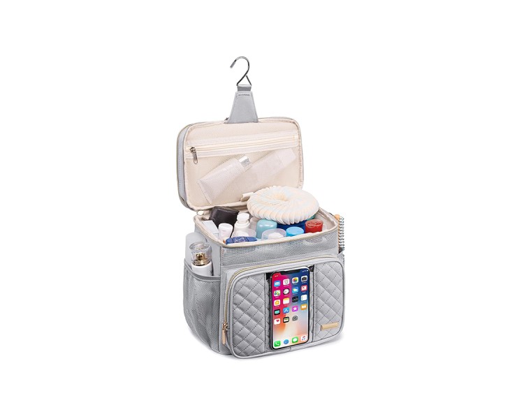 Large capacity waterproof portable toiletries bag
