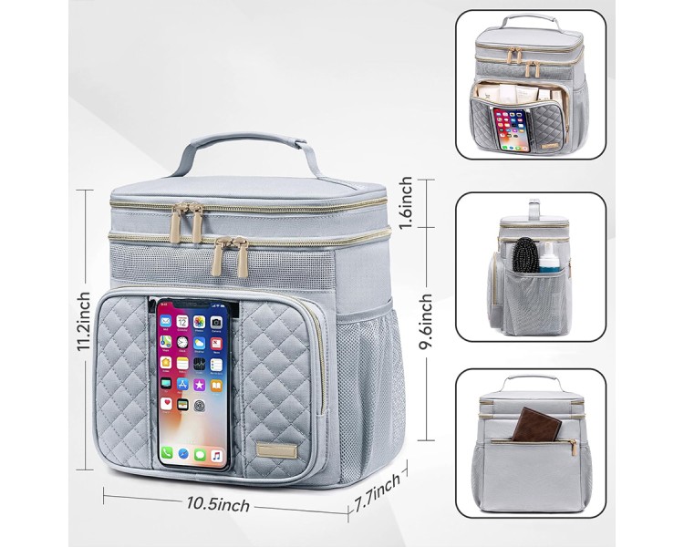 Large capacity waterproof portable toiletries bag