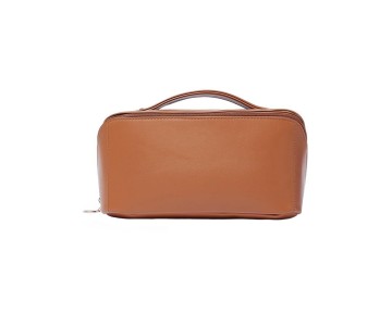 Leather classic fashion toiletry bag
