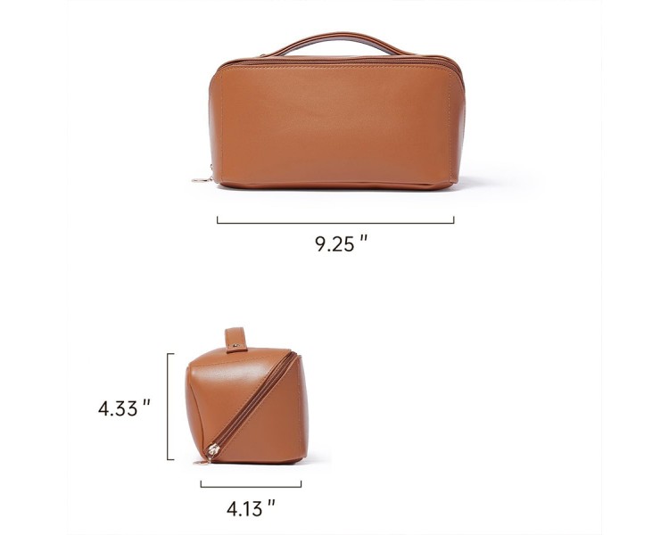 Leather classic fashion toiletry bag