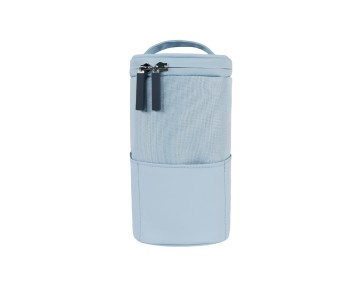 Spliced business casual toiletry bag