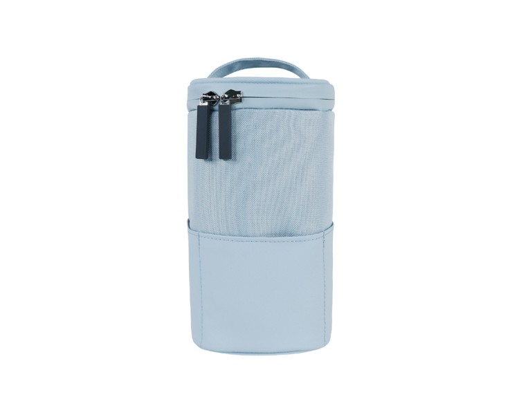 Spliced business casual toiletry bag