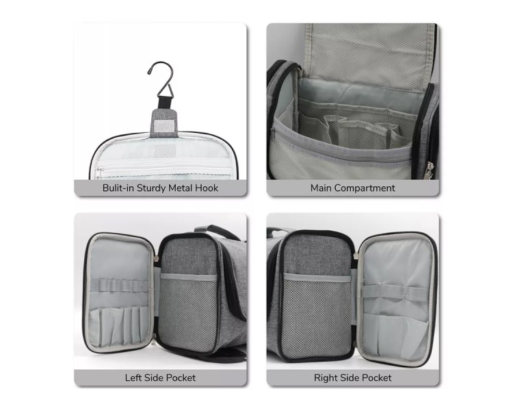 Environmentally friendly travel toiletry bag