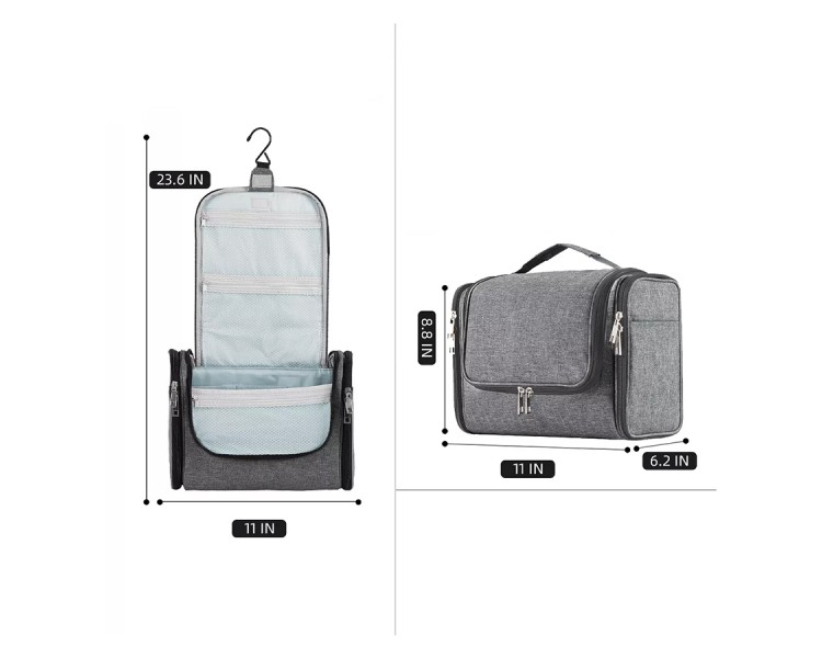 Environmentally friendly travel toiletry bag