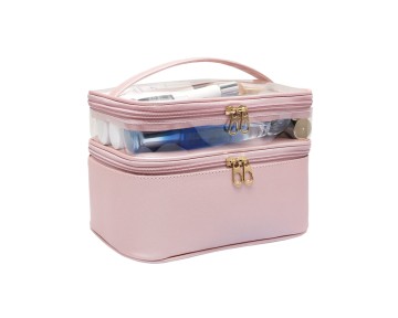 Zipper-sealed fashionable toiletry bag