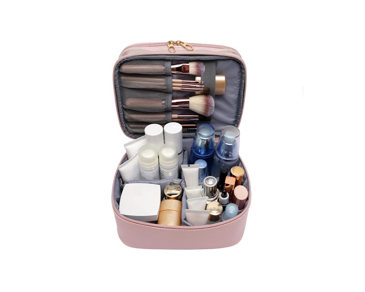 Zipper-sealed fashionable toiletry bag