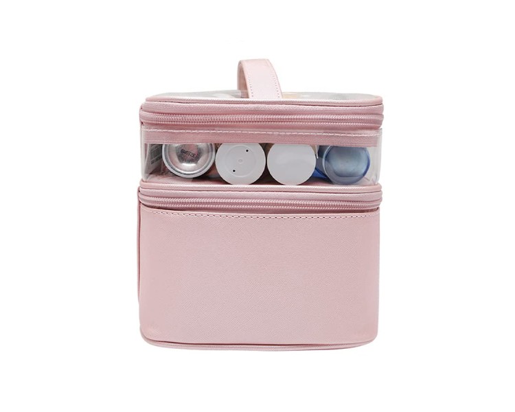 Zipper-sealed fashionable toiletry bag