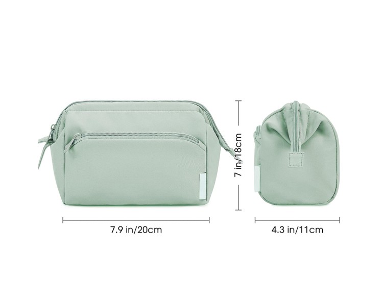 Zipper closure picnic toiletry bag