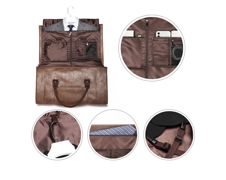 waterproof travel leather bag