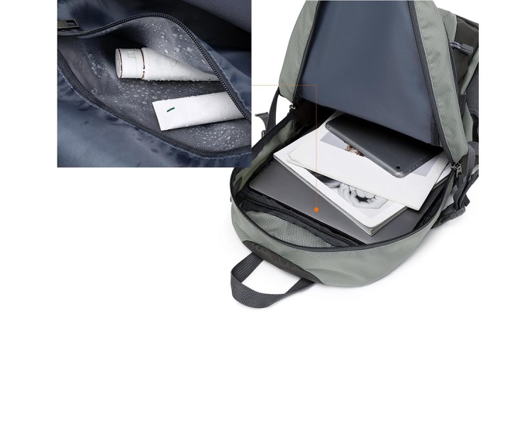 Lightweight waterproof zipper sealed backpack
