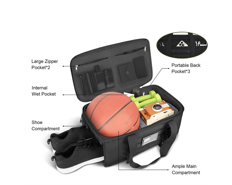 3-in-1 handbag travel backpack