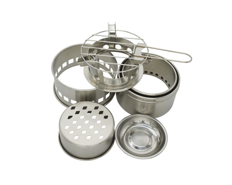 stainless steel portable alcohol smoker charcoal stove