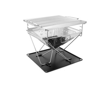 wood stove large camping barbecue grill