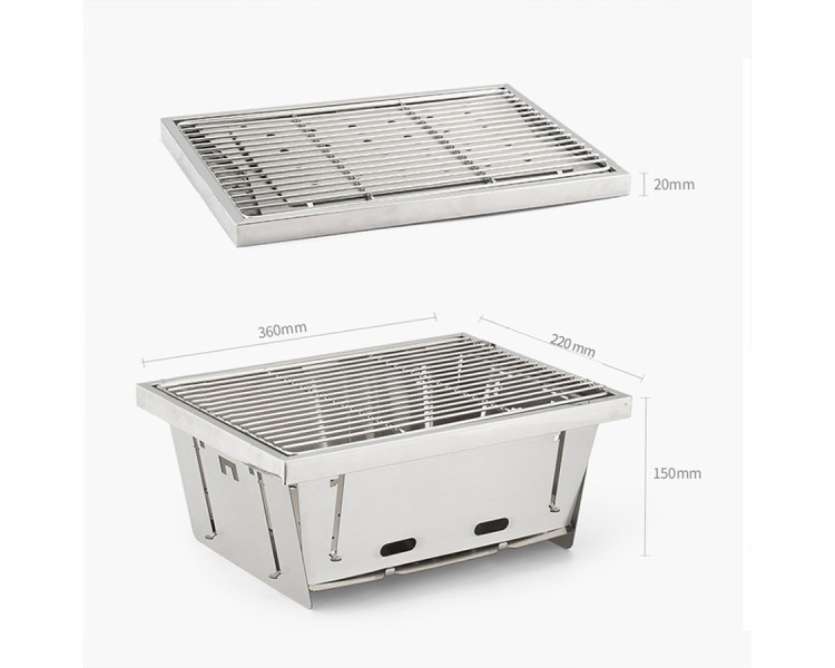 stainless steel portable foldable camping stove