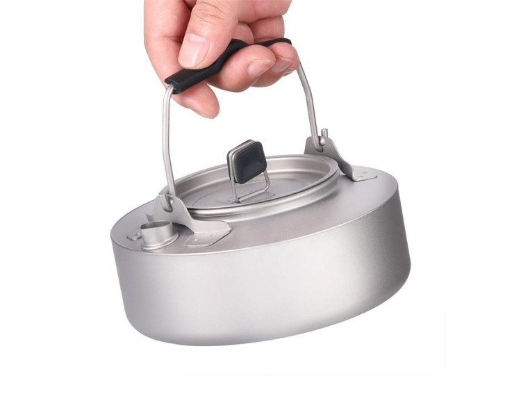 Hiking titanium teapot camp kettle