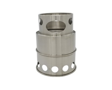 stainless steel charcoal cooking camping stove
