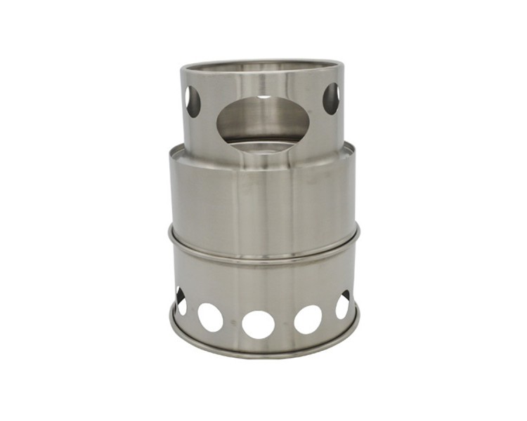 stainless steel charcoal cooking camping stove