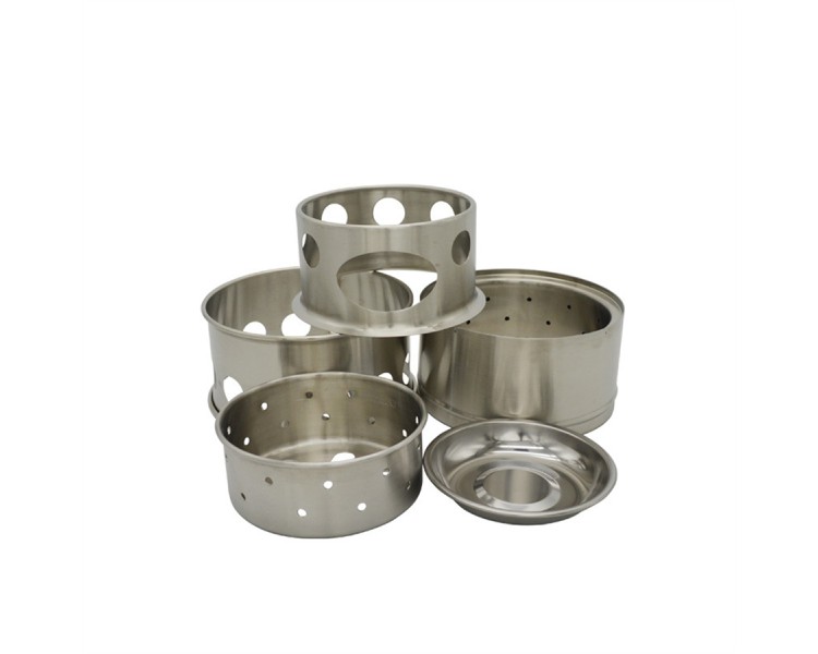 stainless steel charcoal cooking camping stove