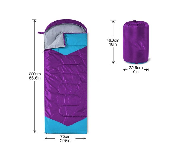 Breathable outdoor camping sleeping bag
