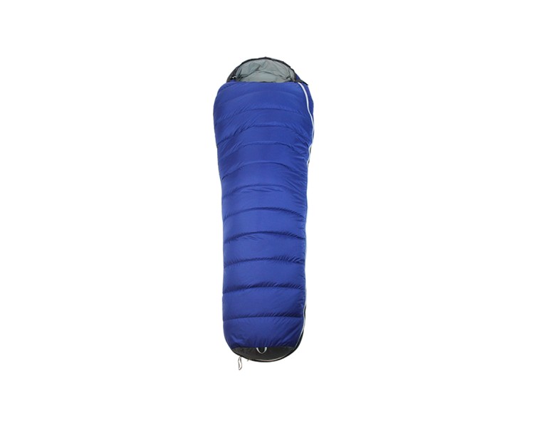 gray duck down sleeping bag
