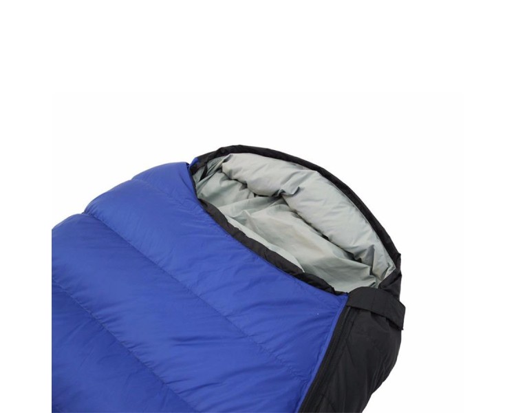 gray duck down sleeping bag