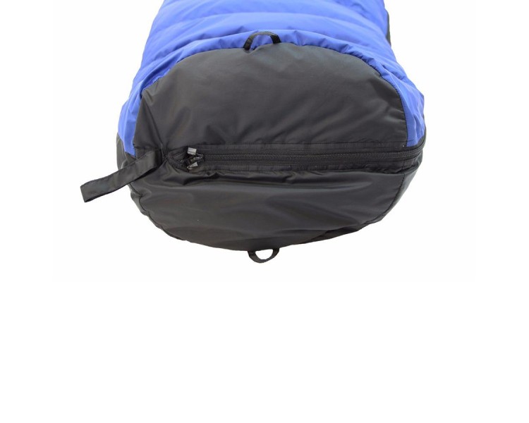 gray duck down sleeping bag