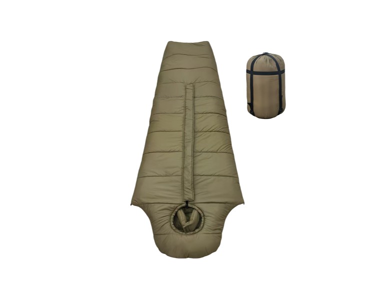 Extreme cold winter green camouflage sleeping bag