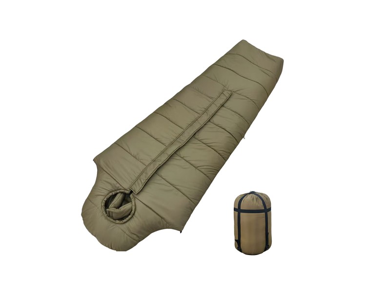 Extreme cold winter green camouflage sleeping bag